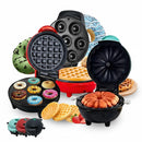 Kit Mini Maquina Bolo + Donuts + Waffles Portátil Elétrica 110/220V