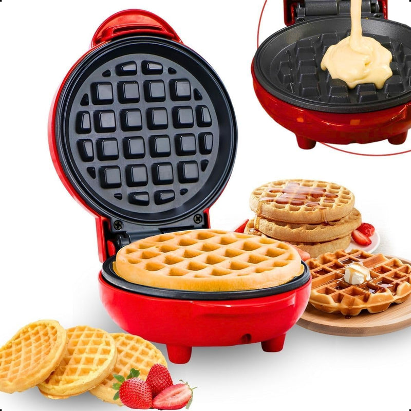 Kit Mini Maquina Bolo + Donuts + Waffles Portátil Elétrica 110/220V